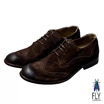 Fly London(男)深度皇家 反毛皮英式皮鞋 - 個性咖40個性咖