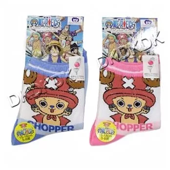 卡通正版授權 航海王(海賊王) 喬巴 精梳棉童襪(3入)15-18cm (5-8歲)
