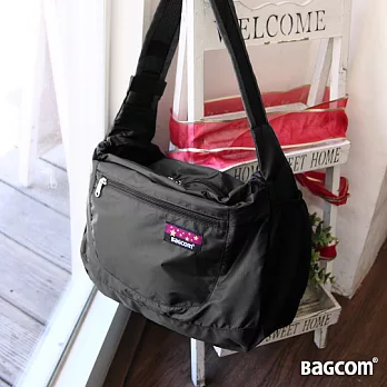 Bagcom Masaki Melody 輕悅旅遊收納肩背包(可斜背)-黑色