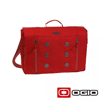 OGIO MIDTOWN 15 吋鈕扣造型電腦信差包 (紅色)