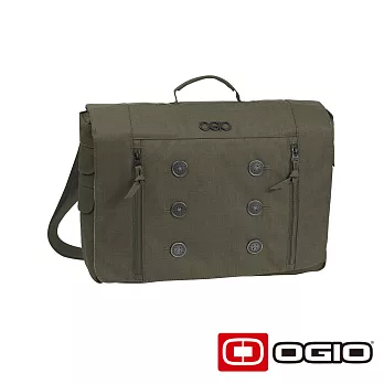 OGIO MIDTOWN 15 吋鈕扣造型電腦信差包 (灰色)