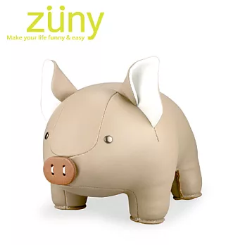 Zuny Classic-小豬造型擺飾書檔(卡其色)