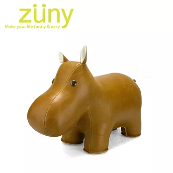 Zuny Classic-河馬造型擺飾書檔(黃褐色)