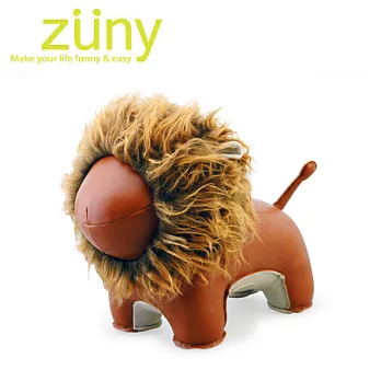 Zuny-獅子造型擺飾書檔(Lino-黃褐色)
