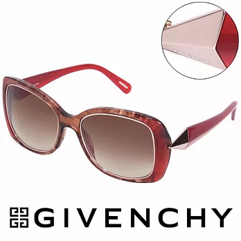GIVENCHY 法國魅力紀梵希時尚幾何美學風格太陽眼鏡(紅) GISGV8290AH7