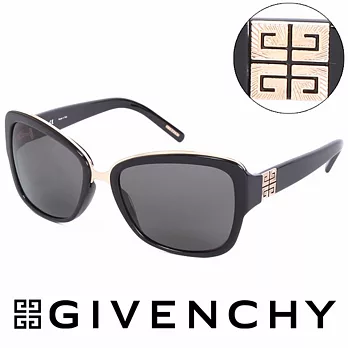 GIVENCHY 法國魅力紀梵希都會玩酷時尚造型太陽眼鏡(黑) GISGV8270700