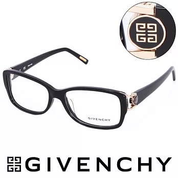 GIVENCHY 法國魅力紀梵希經典LOGO都會時尚光學眼鏡(黑) GIVGV7460700