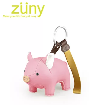 Zuny Classic-Zu.Ring-小豬造型擺飾吊飾(粉紅色)