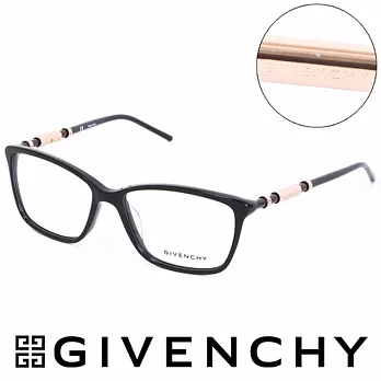 GIVENCHY 法國魅力紀梵希都會玩酷系列光學眼鏡(黑) GIVGV8040700
