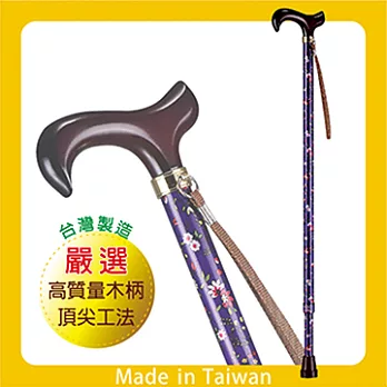 光星 NOVA醫療用手杖(未滅菌) E2010AN T型調整拐杖 玩美繽紛系列 - 紫底野莓