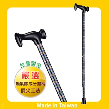 光星 NOVA醫療用手杖(未滅菌) E2060-C T型調整拐杖 玩美繽紛系列 - 紳藍格紋