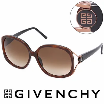 GIVENCHY 法國魅力紀梵希經典LOGO都會時尚太陽眼鏡(棕) GISGV7620AAZ