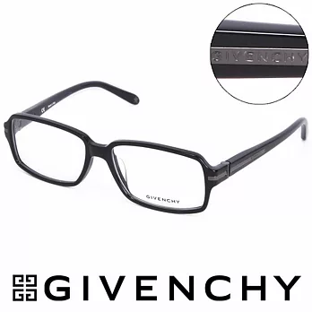 GIVENCHY 魅力紀凡希都會玩酷潮框平光眼鏡(黑) GIVGV7990700