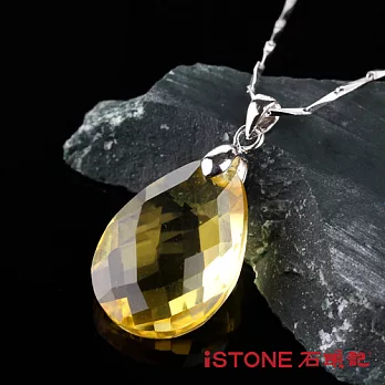 石頭記 時尚有型黃水晶切刻項鍊
