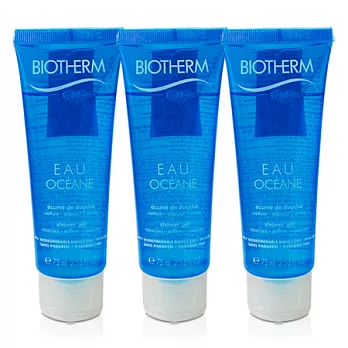 BIOTHERM 碧兒泉 海洋香氛沐浴膠 75ml*3