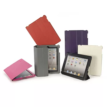 TUCANO CORNICE iPad 2/3/4 超輕薄皮革多功能保護套白