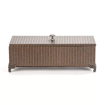 finara費納拉-長方形珠寶盒/多功能手工皮革置物盒-(咖啡拿鐵色)