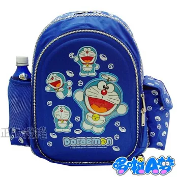 【哆啦A夢】細緻俏麗護脊後背書包(二色)藍色