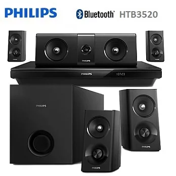 PHILIPS飛利浦5.1 3D 藍光家庭影院 HTB3520