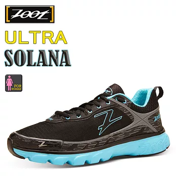 ZOOT SOLANA 頂級極致專業跑鞋 黑/水藍 (女)6.5黑/水藍