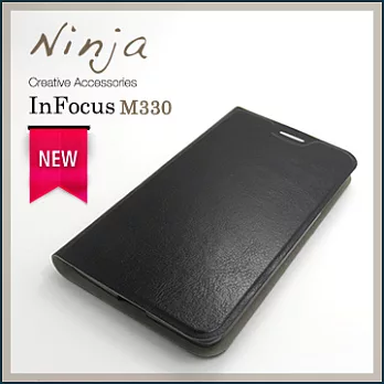 【東京御用Ninja】InFocus M330經典瘋馬紋保護皮套（黑色）