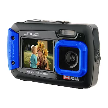 傳揚 雙螢幕防水相機 (SVP AQUA8800) - 三色藍色