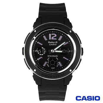 CASIO 卡西歐Baby-G 亮眼少女雙顯造型腕錶 BGA-150-1B