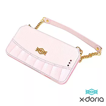 【X-doria】delight pleated iPhone6 (4.7吋)優雅晚宴包皮套香檳粉