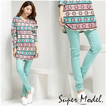【名模衣櫃】完美秋冬色.極致纖瘦鉛筆褲-共18色 (M-XXL)L綠色