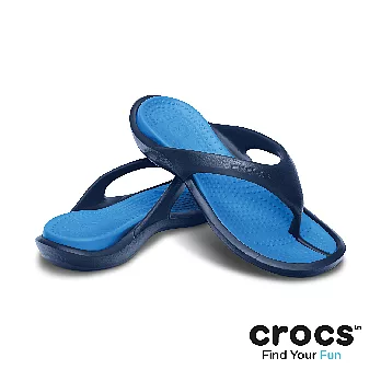 Crocs - 中性 - 雅典人字拖42深藍/海洋藍色