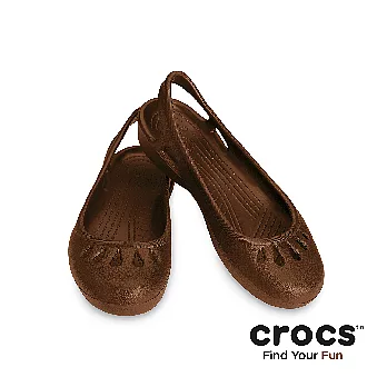 Crocs - 女性 - Malindi 美琳蒂平底鞋 - 咖啡色35咖啡色