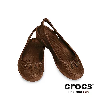 Crocs - 女性 - Malindi 美琳蒂平底鞋 - 咖啡色38咖啡色