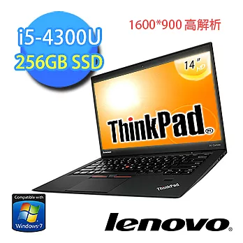 【Lenovo】ThinkPad New X1c 20A7A08ETW 14吋纖薄筆電(i5-4300U/4G/256GSSD/Win7 Pro)