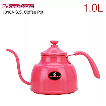Tiamo 1018A 不鏽鋼細口壺-粉紅色 1.0L (HA1604PK)