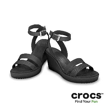 Crocs - 女性 - 蕾麗楔型鞋 -36黑色