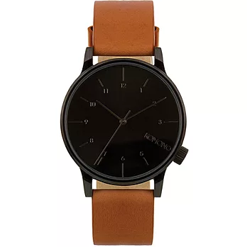 KOMONO Winston Regal 復古皮革錶款-41mm無咖啡白蘭地