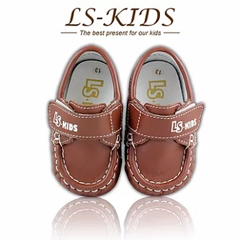 【LS-KIDS】 手工精緻學步鞋-寶寶雷根鞋系列-巧克力棕13巧克力棕