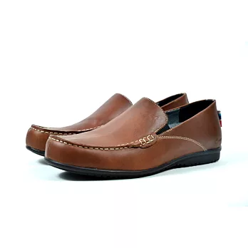 【DOGYBALL】Paul 柔感全真皮 經典樂褔休閒皮鞋41咖啡色