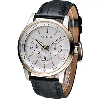 CITIZEN Eco-Drive 星辰 極光時尚大錶面腕錶 BU2016-00A銀白色