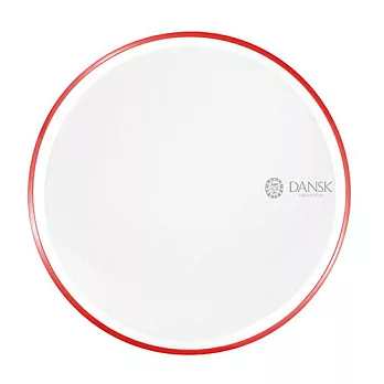 《DANSK》琺瑯材質餐盤‧28cm紅色