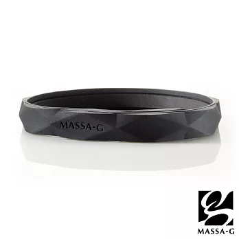 MASSA-G【Argyle炫彩之環-黑】鍺鈦手環