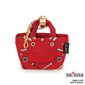 satana - 聖誕驚喜 迷你托特包 - 中國紅