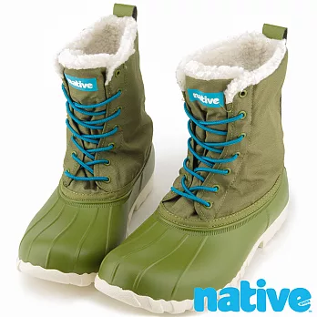 native JIMMY WINTER內裡鋪棉高筒獵鴨靴(男/女)22橄欖綠