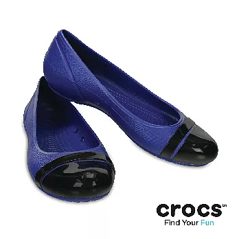 Crocs - 女款 - 蓋普輕便鞋 -36藍/黑色