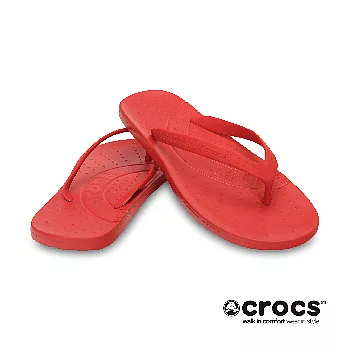 Crocs - 中性 - 彩威夷人字拖 -35紅色