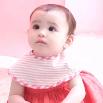 MARLMARL-Marche條紋圍兜(水蜜桃條紋)