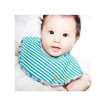 MARLMARL-Marche條紋圍兜(土耳其藍小花)