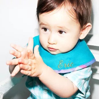 MARLMARL-Marche條紋圍兜(土耳其藍格紋)