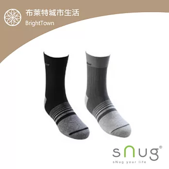 snug腳臭剋星 - 斯傑利高科技除臭纖維【頂級銀纖男襪2雙】- 共有2色可選灰銀色 25-27