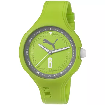 PUMA 舞動青春輕量運動腕錶-綠
